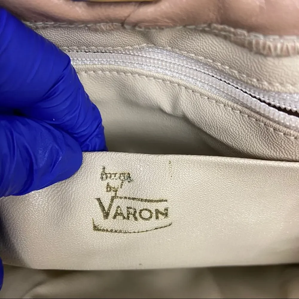 Vintage Bags by Varon shoulder/clutch leather patchwork